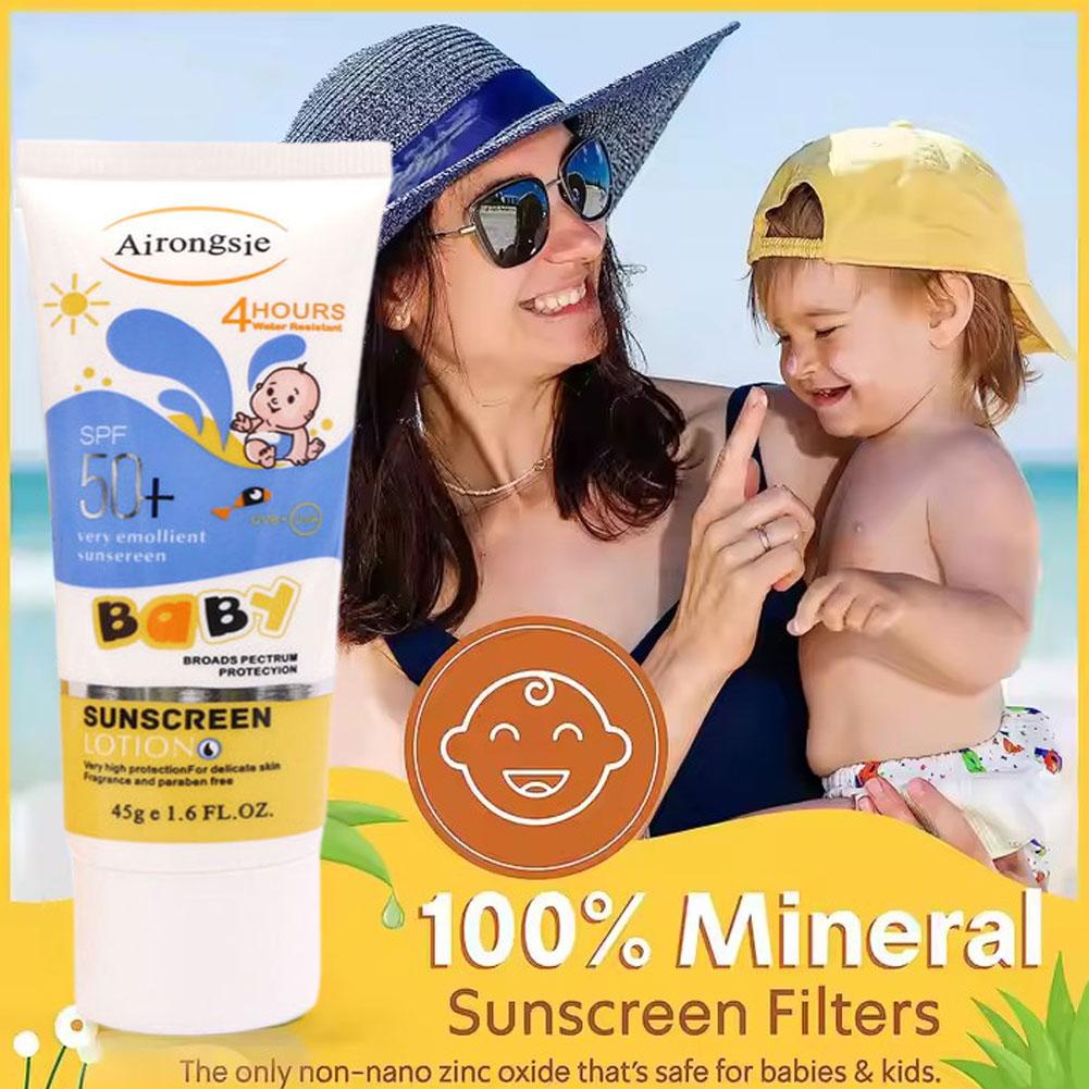 Baby Sunscreen Lotion - Airongsje SPF50+ Losion Tabir Surya Bayi,