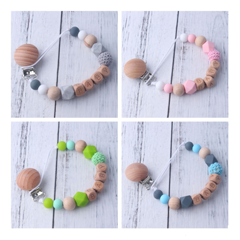 Baby Pacifier Clip - Klip Dot Bayi Baru Mainan Teether