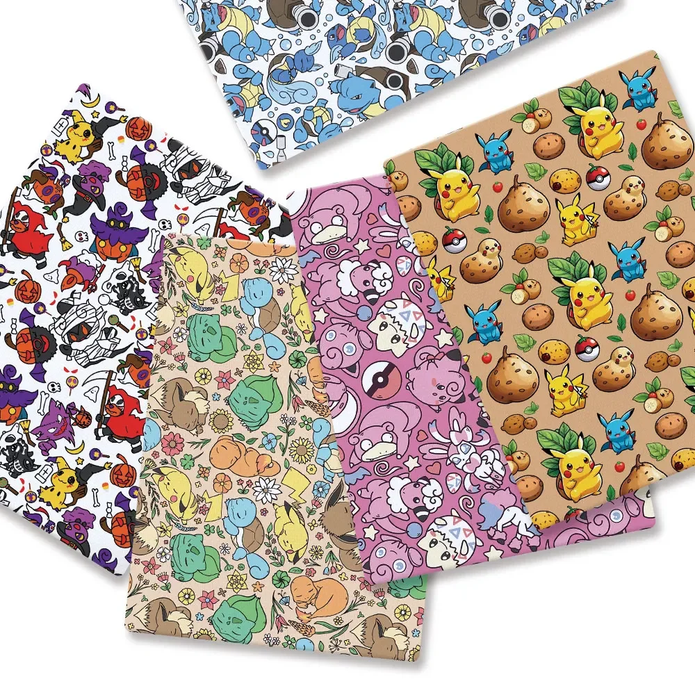 Baby Products Japan - Kain Kartun Pokemon 140*50Cm Jahit Buatan