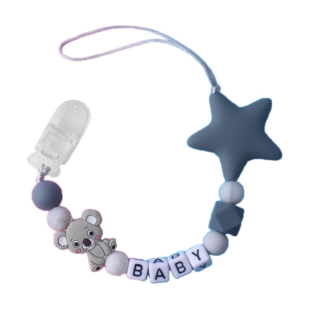 Baby Pacifier Clip - Penjepit Rantai Empeng Bayi dengan Nama