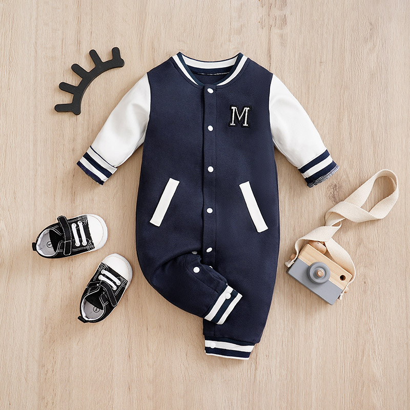 Baby Products On Sale - Jumpsuit seragam bisbol bayi baru lahir,