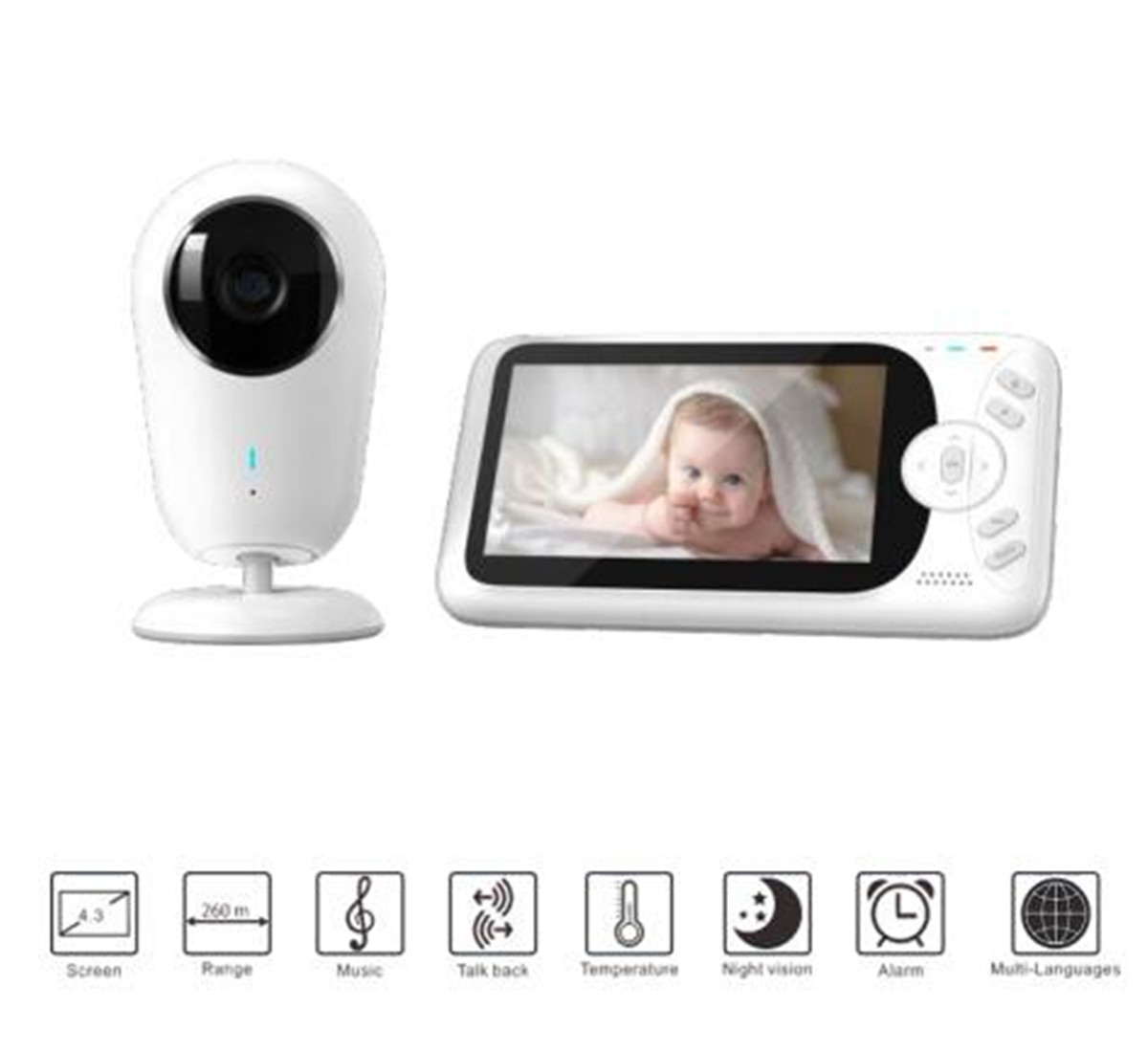 Monitor Bayi Nirkabel HD Penuh - Wireless Baby Monitor ulasan dan harga