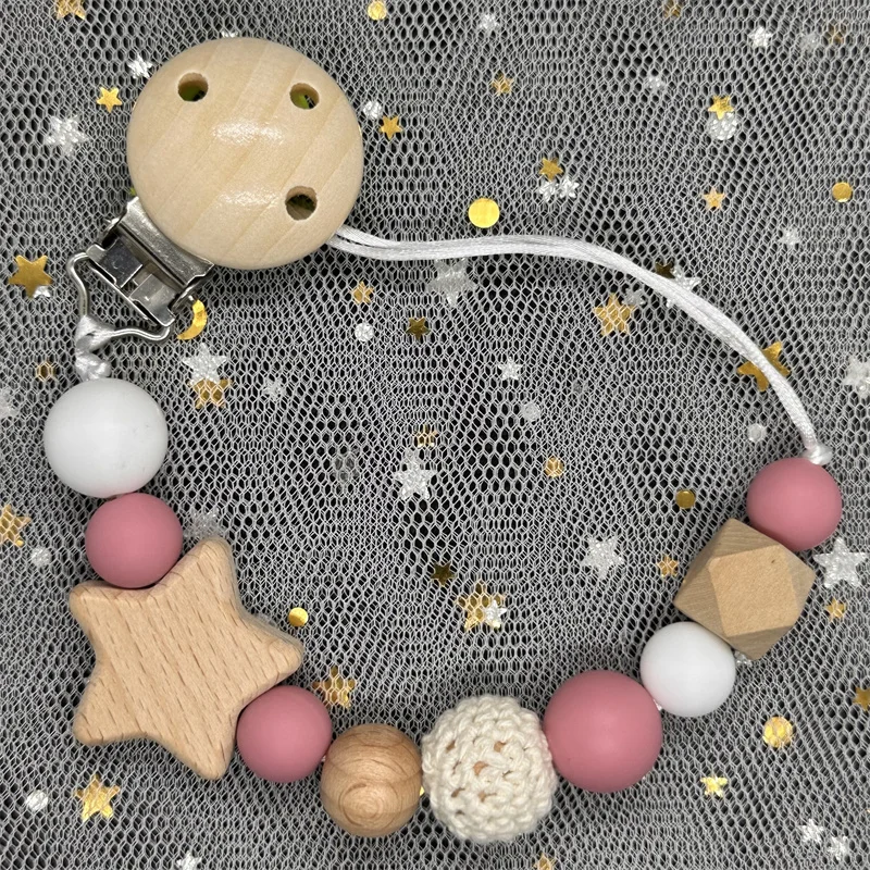Klip Rantai Empeng Bayi Kayu B - Baby Pacifier Clip ulasan dan harga