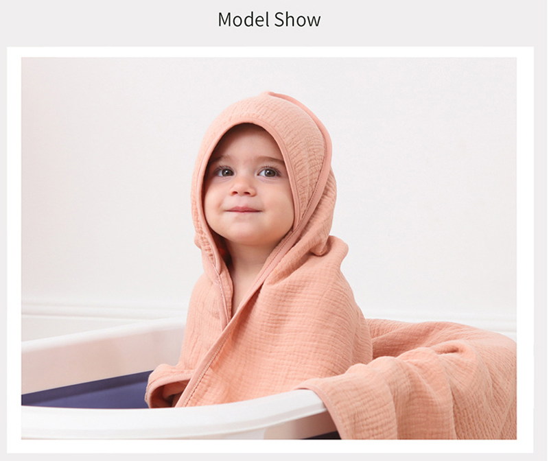 Jubah Mandi Bayi Kasa Katun Ha - Baby Swaddle Blanket ulasan dan harga
