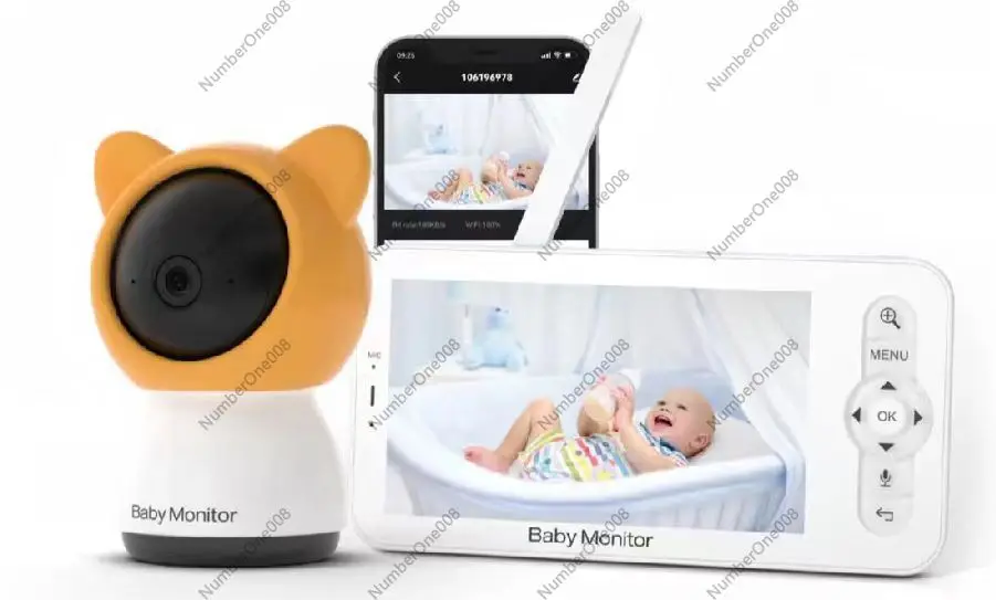 Monitor Bayi 5 Inci 1080P, Kam - Wireless Baby Monitor ulasan dan harga