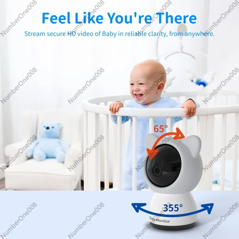 Monitor Bayi 5 Inci 1080P, Kam - Wireless Baby Monitor ulasan dan harga