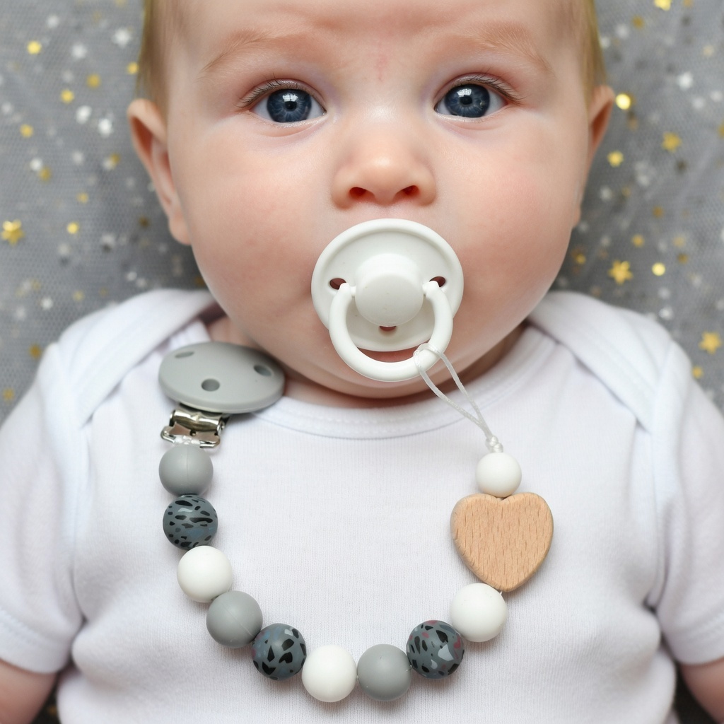 Penjepit Empeng Kayu Beech Bua - Baby Pacifier Clip ulasan dan harga