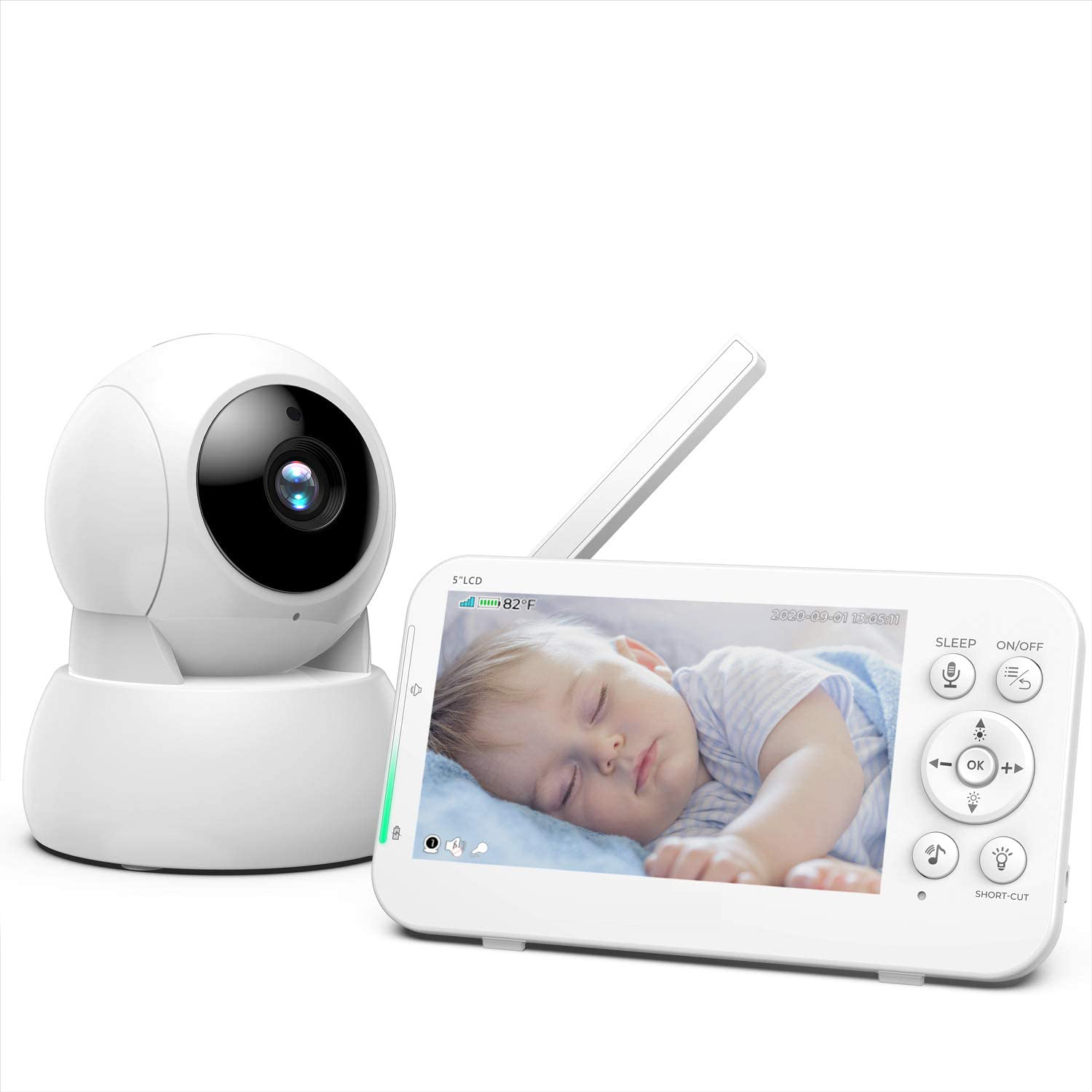 Layar 5 Inci 720P Pemantau Suh - Wireless Baby Monitor ulasan dan harga
