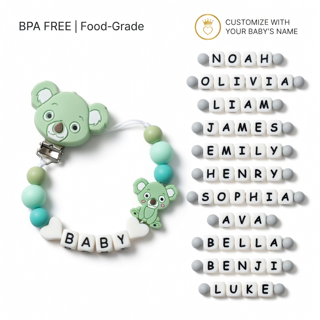 Klip Empeng Bayi Silikon Ranta - Baby Pacifier Clip ulasan dan harga