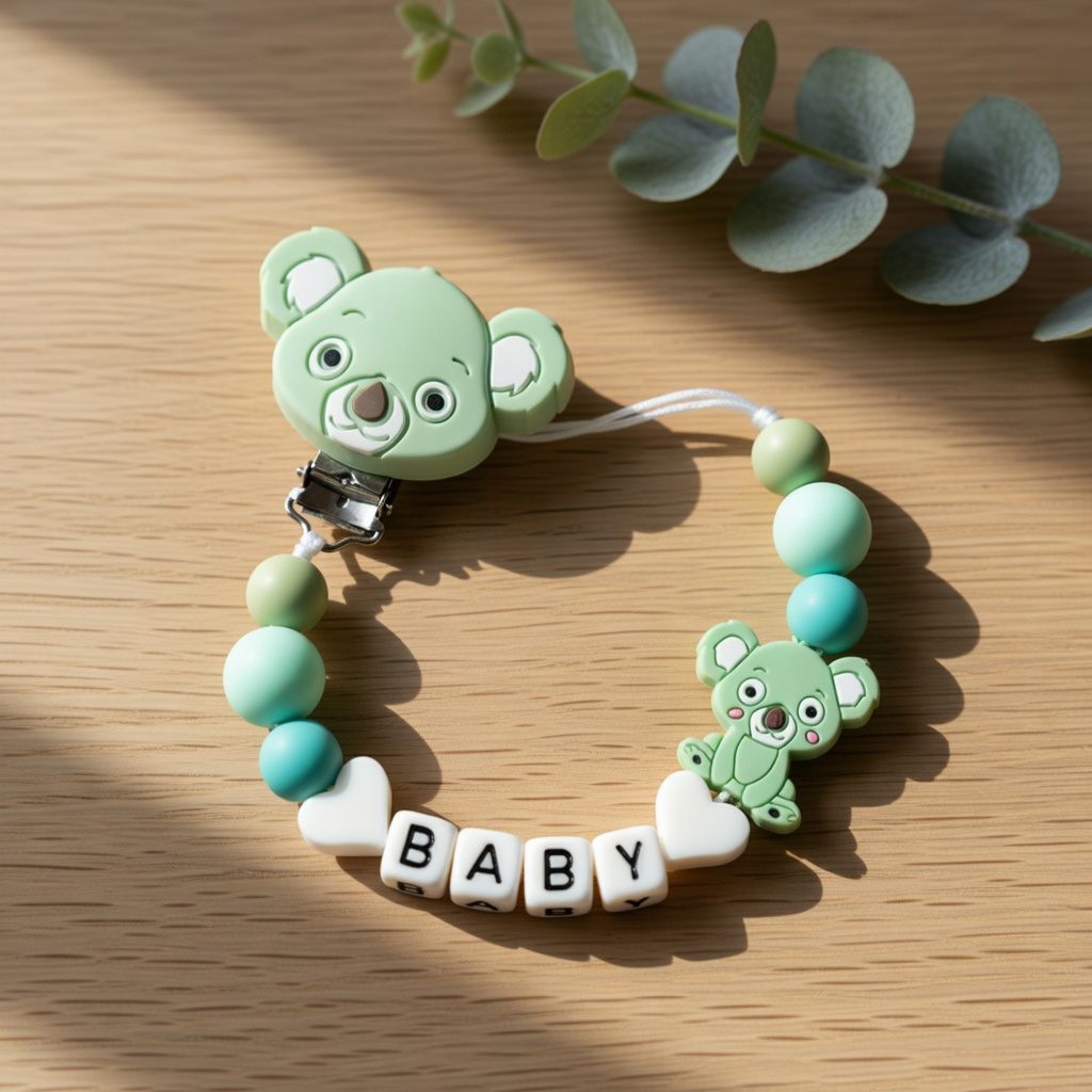 Klip Empeng Bayi Silikon Ranta - Baby Pacifier Clip ulasan dan harga