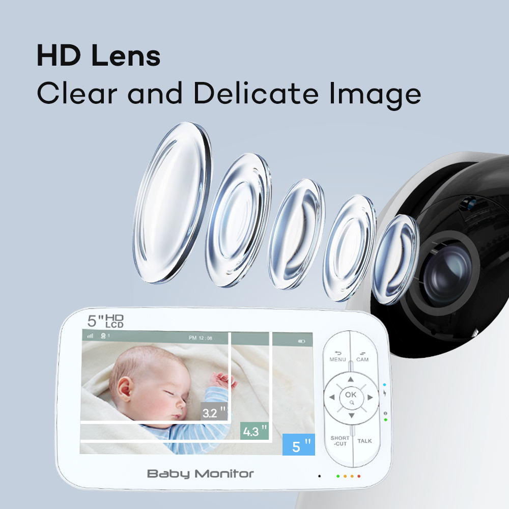 Kamera Bayi 5 Inci 2MP 1080P K - Wireless Baby Monitor ulasan dan harga