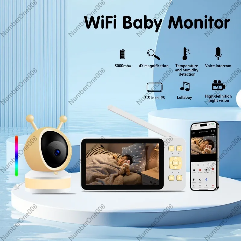 Monitor Bayi HD 5 Inci, Kamera - Wireless Baby Monitor ulasan dan harga