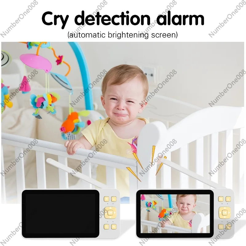 Monitor Bayi HD 5 Inci, Kamera - Wireless Baby Monitor ulasan dan harga