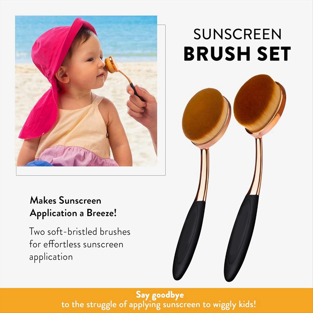 Set Kuas Tabir Surya - Aplikat - Baby Sunscreen Lotion ulasan dan harga