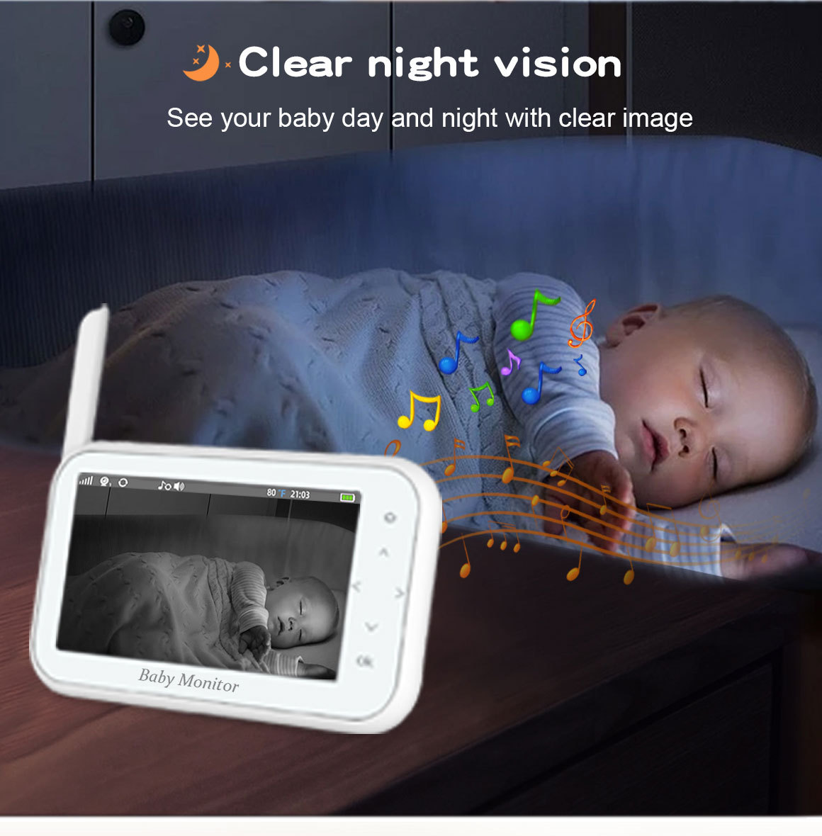 Monitor Bayi PTZ Nirkabel 720P - Wireless Baby Monitor ulasan dan harga