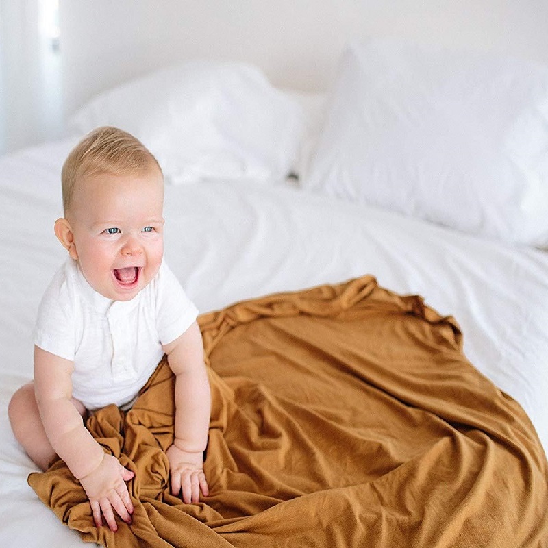 Selimut Bayi Warna Hitam Murni - Baby Swaddle Blanket ulasan dan harga