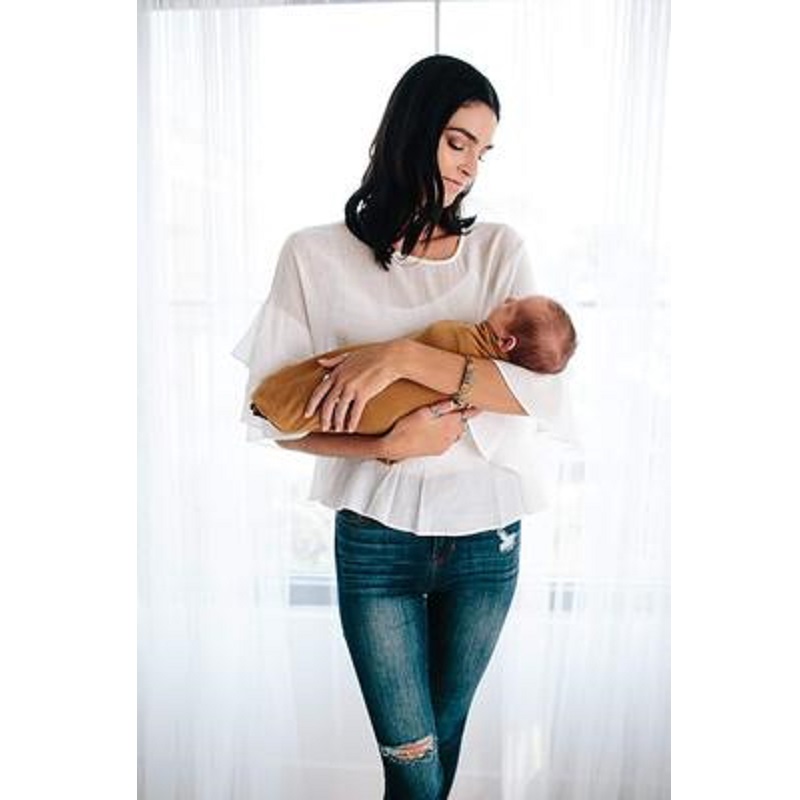 Selimut Bayi Warna Hitam Murni - Baby Swaddle Blanket ulasan dan harga